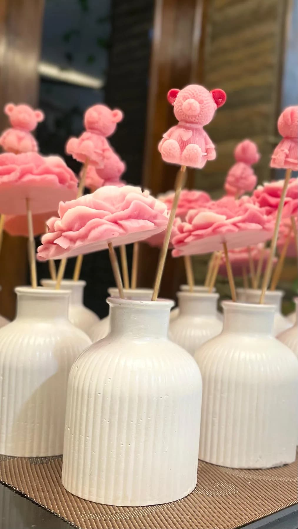 Ribbed Bottle Vases